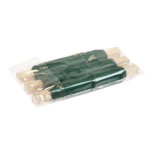 Floristik24 Blumendraht Wickeldraht Bindedraht Grün 0,65mm 100g 3 St