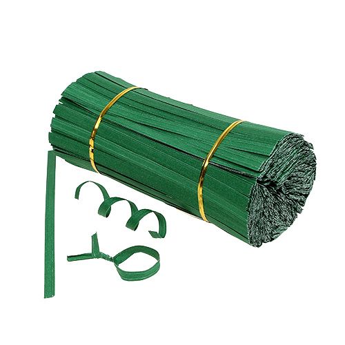Bindestreifen kurz Grün 20cm 2er-Draht 1000St