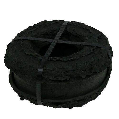Artikel Steckschaum Ring mit Unterlage Schwarz H3,5cm Ø17cm 2 St