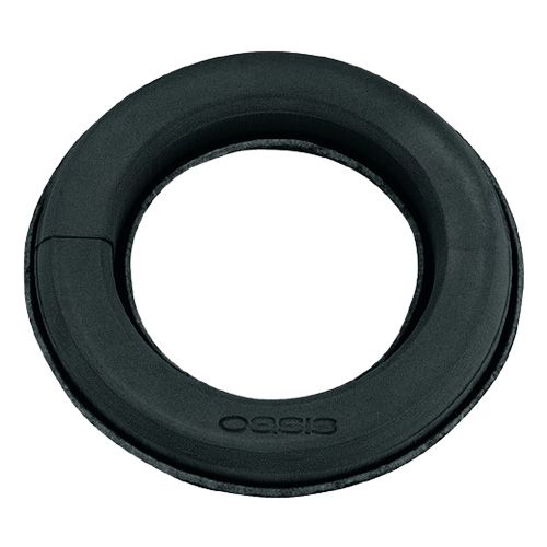 Floristik24 Steckschaum Ring mit Unterlage H5,5cm Ø32cm Schwarz 2 St