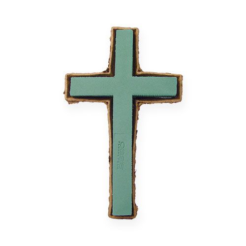 Artikel Steckschaum Kreuz klein Grün 42cm 4St Trauerfloristik
