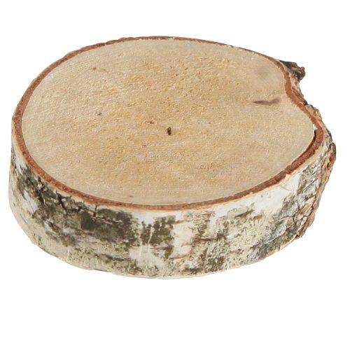 Artikel Birkenscheiben mit Rinde Baumscheiben geweißt Ø5-6cm 24 St