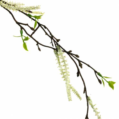 Floristik24 Künstlicher Birkenzweig, Deko-Zweig Birkengrün mit Kätzchen L135cm