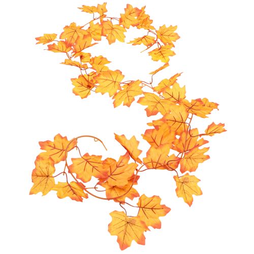 Artikel Blättergirlande Herbstgirlande Orange Gelb 168cm 2St