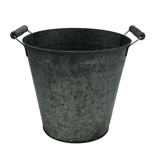 Floristik24 Blech Eimer matt Ø25cm H24cm
