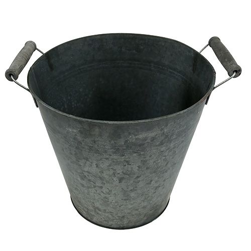 Floristik24 Blech Eimer matt Ø25cm H24cm