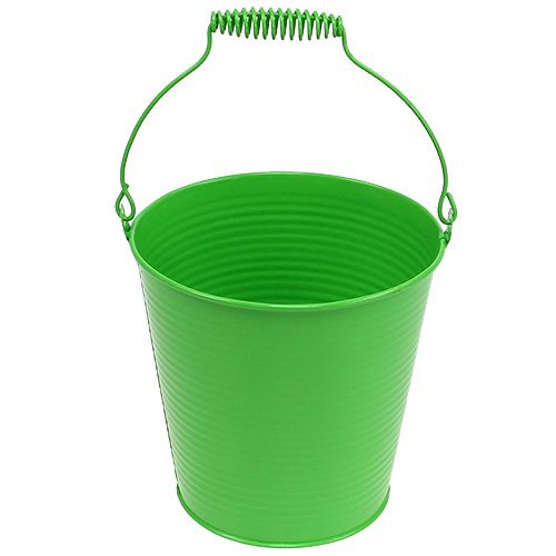 Floristik24 Blecheimer Maigrün Ø15cm H14,5cm