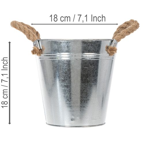 Blecheimer aus Metall mit