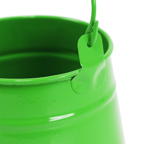 Floristik24 Blecheimer zum Bepflanzen Grün Ø9cm H9,5cm