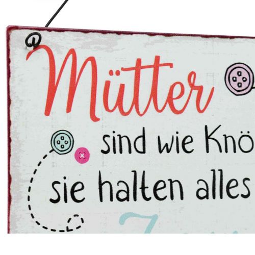 Floristik24 Blechschild Schilder mit Spruch „Mütter sind …“ 10×15cm 4St