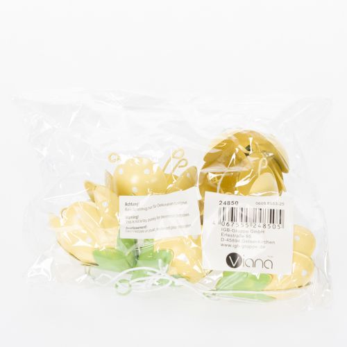 Artikel Metall Blüte zum Hängen für romantische Dekoration im Innen und Außenbereich 6cm 6St