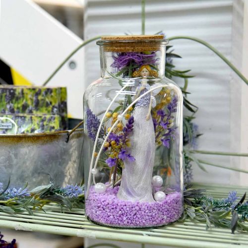 Floristik24 Blütenfeen, Frühlingsdeko, Blumenelfen Violett H19/19,5cm 2er-Set