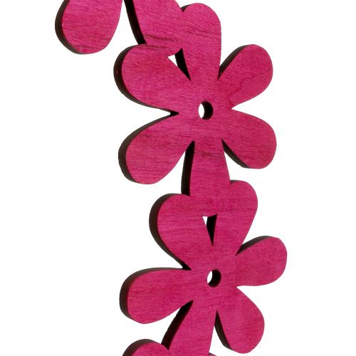 Blütenkranz Holz in Pink Ø35cm 1St
