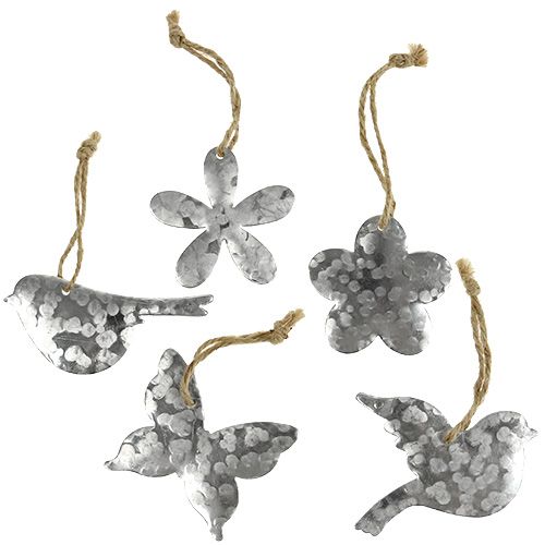 Blume Vogel Schmetterling Metall 5,5cm - 7,5cm 15St | Floristik24.at