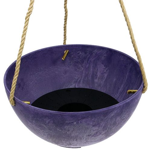 Floristik24 Blumenampel „Fiona“ Ø25cm H12cm Lila