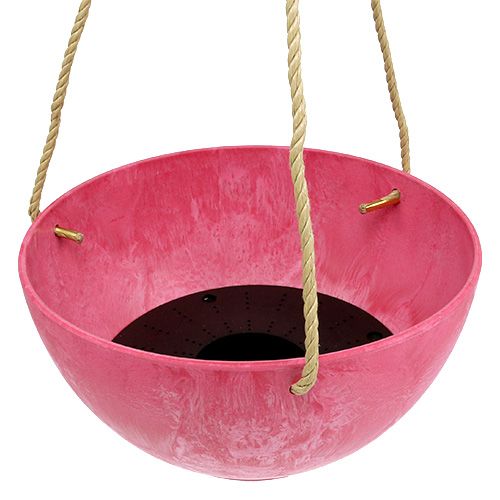 Floristik24 Blumenampel „Fiona“ Ø25cm H12cm Pink