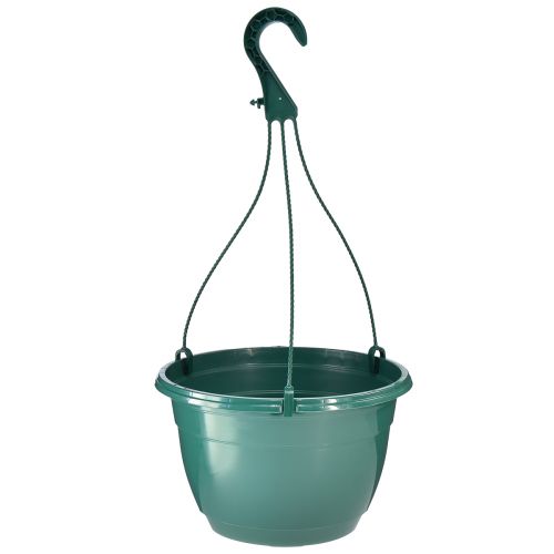 Floristik24 Blumenampel Grün Pflanztopf Hängetopf Ø25cm H50cm