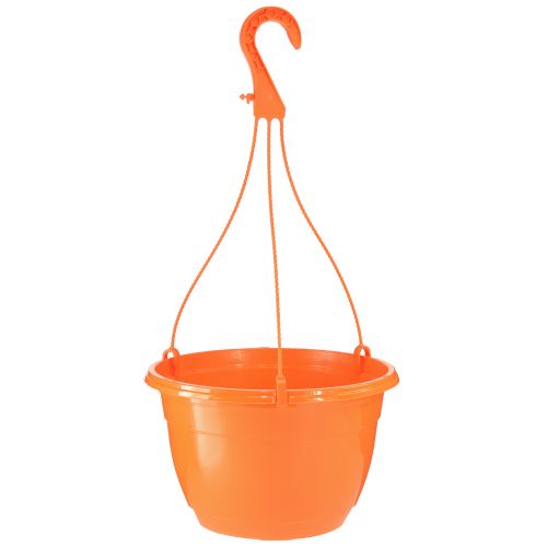 Floristik24 Blumenampel Orange Hängetopf Pflanztopf Ø25cm H50cm