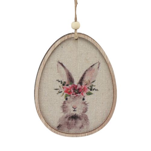 Artikel Blumenbild Hase im Ei Ostereier Deko Holz 9,5×12cm 6 St