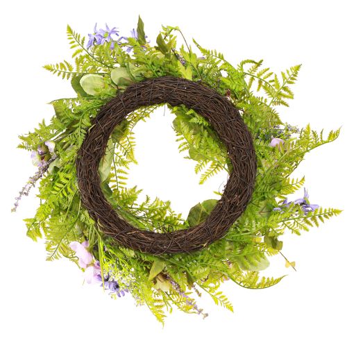Floristik24 Blumenkranz Künstlich mit Rebenkranz Farbig H13cm Ø55cm