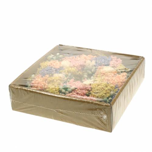 Floristik24 Deko-Kranz Trockengräser und Kunstblüten Lachs Ø20cm