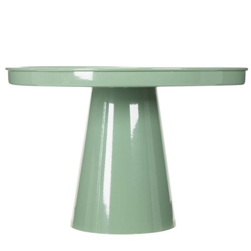 Blumenschale aus Metall in Pokalform, 30 cm, Grün, für Tischdekoration | Floristik24.at