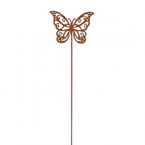 Artikel Blumenstecker Metall Rost Schmetterling Deko 10×7cm 3St