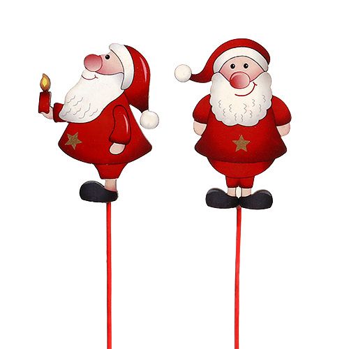 Floristik24 Blumenstecker Nikolaus 12St