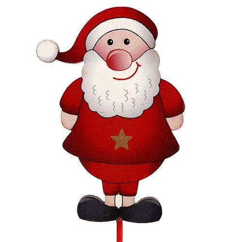 Floristik24 Blumenstecker Nikolaus 12St