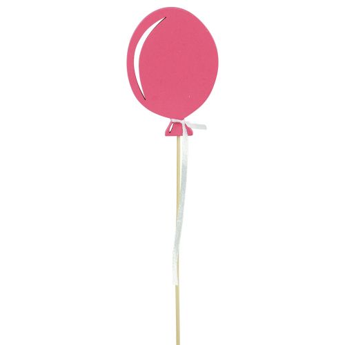 Blumenstecker Strauß Deko Kuchentopper Luftballon Pink 28cm 8 St