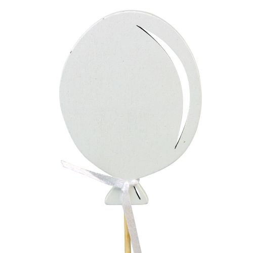 Artikel Blumenstecker Strauß Deko Kuchentopper Luftballon Weiß 28cm 8 St