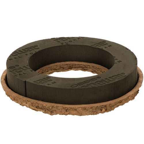 OASIS® Renewal® Floral Foam Biolit® Stecksch espumaum-Ring, 24 cm, schwarz, 2 Stück