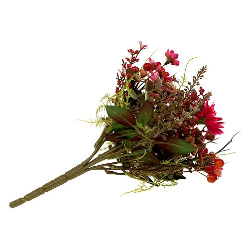 Floristik24 Blumenstrauß mit Beeren Pink Ø20cm H24cm