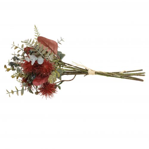 Floristik24 Blumenstrauß Kunstblumen Eukalyptus Distel Blumendeko 36cm