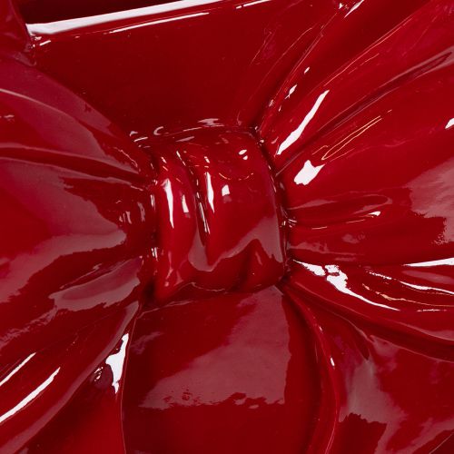Deko Vase Handtaschenform Rot