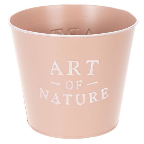 Blumentopf Metall Zink Altrosa Ø17,5cm H15cm Innenbereich Außenbereich Art of Nature bestellen | Floristik24.at