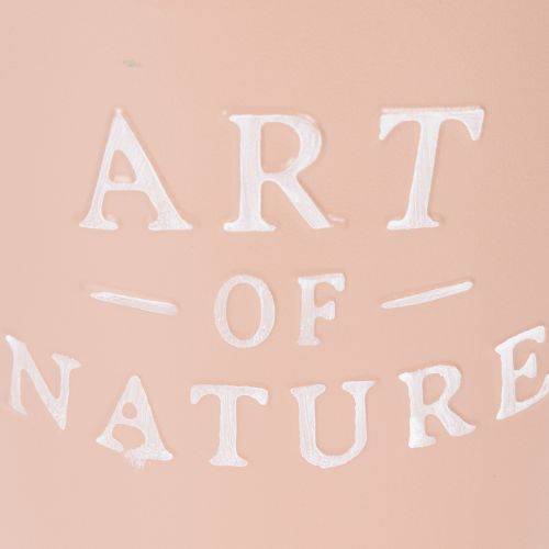 Blumentopf Metall Zink Altrosa Ø17,5cm H15cm Innenbereich Außenbereich Art of Nature | Floristik24.at