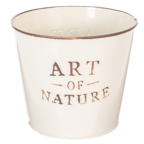 Artikel Blumentopf Metall Creme Ø17,5 cm H15 cm Art of Nature Creme