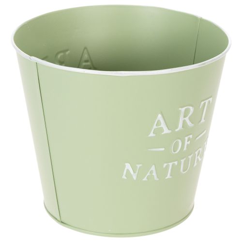 Artikel Blumentopf aus Zink Mintgrün Ø17,5cm H15cm Innenbereich