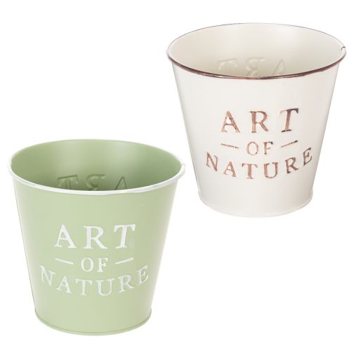 Übertopf-Set Art of Nature aus Metall, 15 cm Höhe, 2 Stück, mehrfarbig, für Fensterbank und Wohnzimmer bestellen | Floristik24.at
