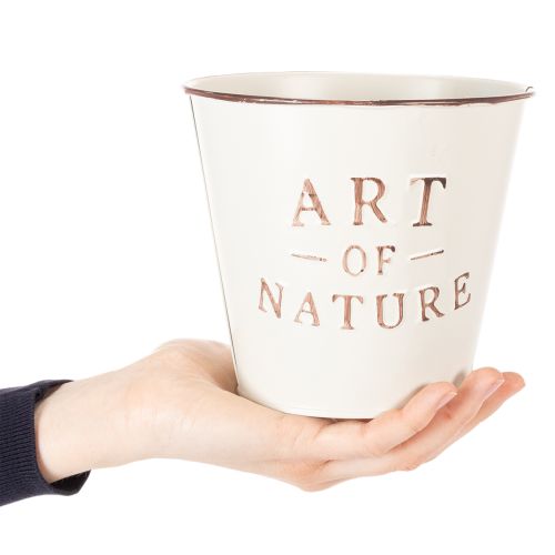 Übertopf-Set Art of Nature aus Metall, 15 cm Höhe, 2 Stück, mehrfarbig, für Fensterbank und Wohnzimmer | Floristik24.at