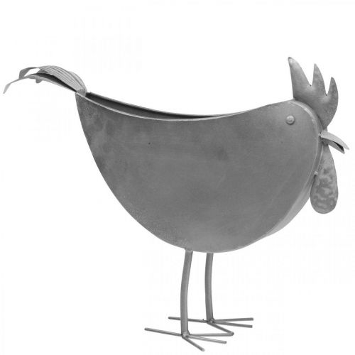 Blumentopf Huhn Metall Vogel Zink Metalldeko 51×16×37cm