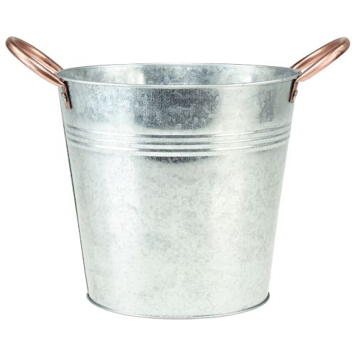 Artikel Blumentopf mit Griffen Metall Mini Eimer Ø9,5m H8cm