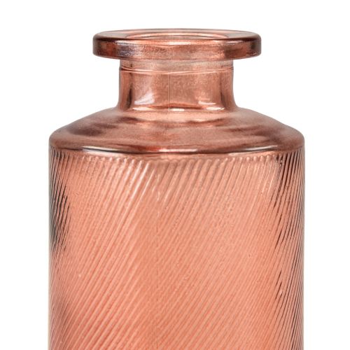 Artikel Blumenvase Mini Glas Deko Retro H13cm Orange 4St