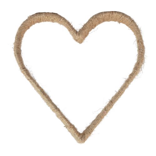 Floristik24 Boho Style, Herz Metallring Dekoring Juteband 30cm