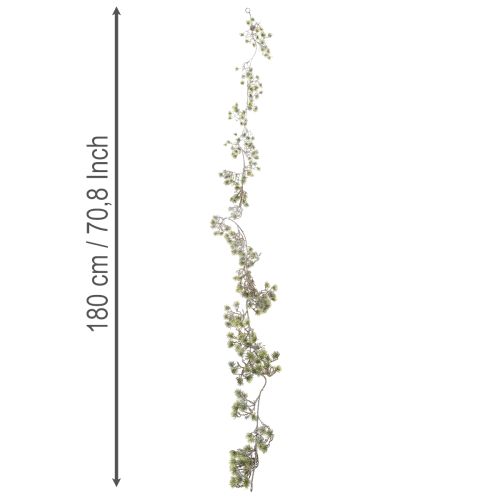 Künstliche Bonsai-Girlande fein beschneit 180cm aus Kunststoff für Innen | Floristik24.at