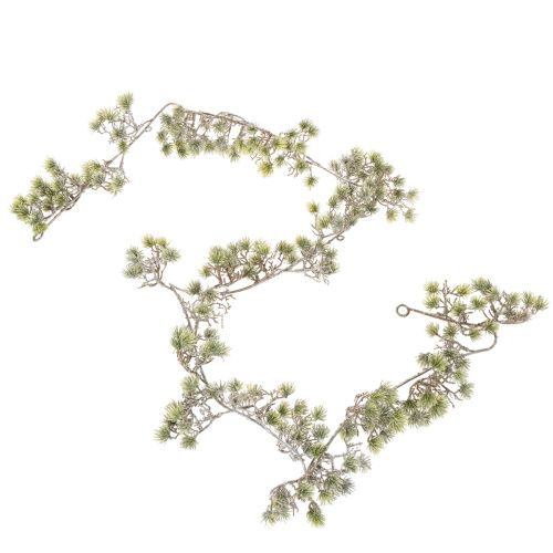 Künstliche Bonsai-Girlande fein beschneit 180cm aus Kunststoff für Innen | Floristik24.at