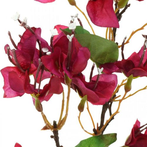 Floristik24 Bougainvillea Kunstblume Pink Künstlicher Deko Zweig H52cm