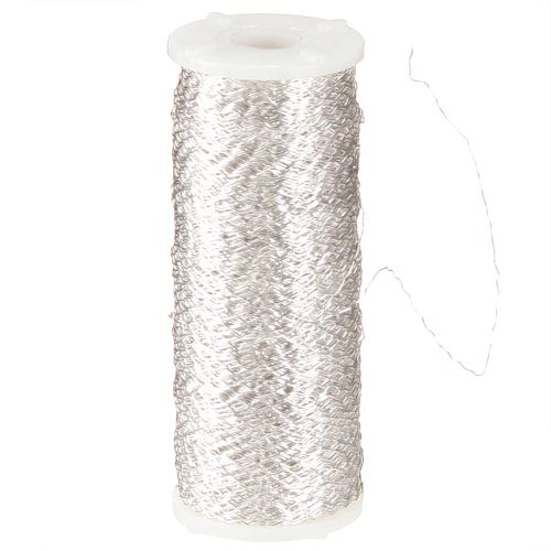 Artikel Bouilloneffektdraht 100g Silber