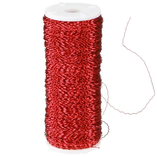 Artikel Bouilloneffektdraht Ø0,30mm 100g/140m Rot
